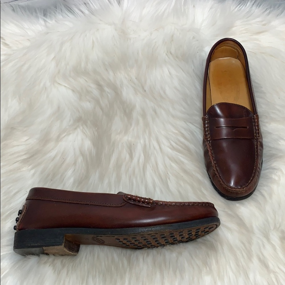 Tod's Brown Leather Penny Loafers Size 5.5
